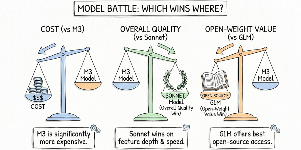 GLM 5.2 vs Claude Sonnet 4.6 vs MiniMax M3: Tested Side by Side (2026)