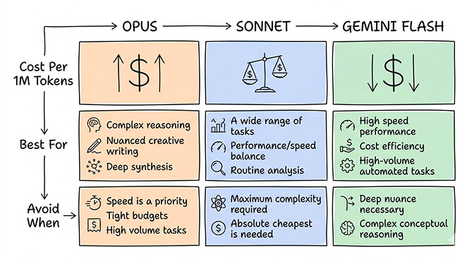 Model cost comparison for skill-based agents: Opus vs Sonnet vs Gemini Flash per 1000 skill calls