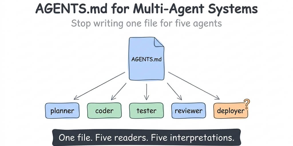 AGENTS.md for Multi-Agent Systems: Stop Writing One File for Five Agents
