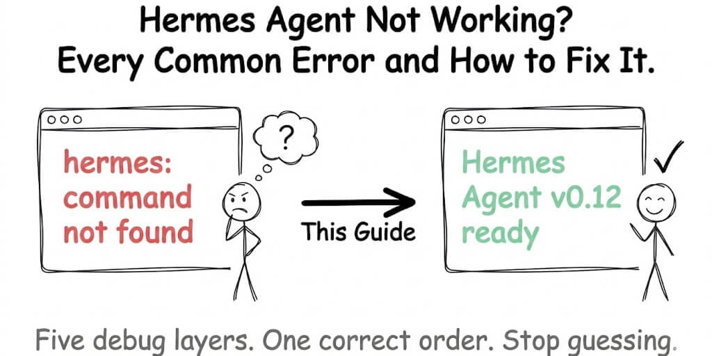 Hermes Agent Not Working? Every Common Error and How to Fix It