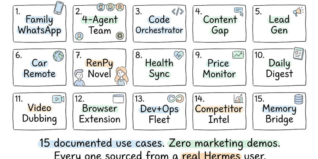 15 Real Hermes Agent Use Cases for Developers, Sysadmins, and Founders (2026)