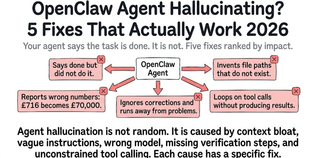 OpenClaw Agent Hallucinating? 5 Fixes That Actually Work (2026)