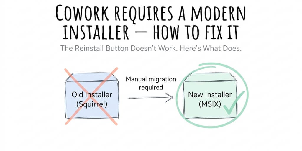 "Cowork Requires Claude Desktop to Be Installed via a Modern Installer": How to Fix It