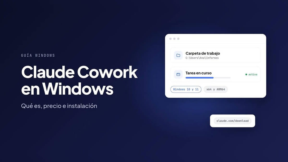 Claude Cowork en Windows: requisitos, precio e instalación