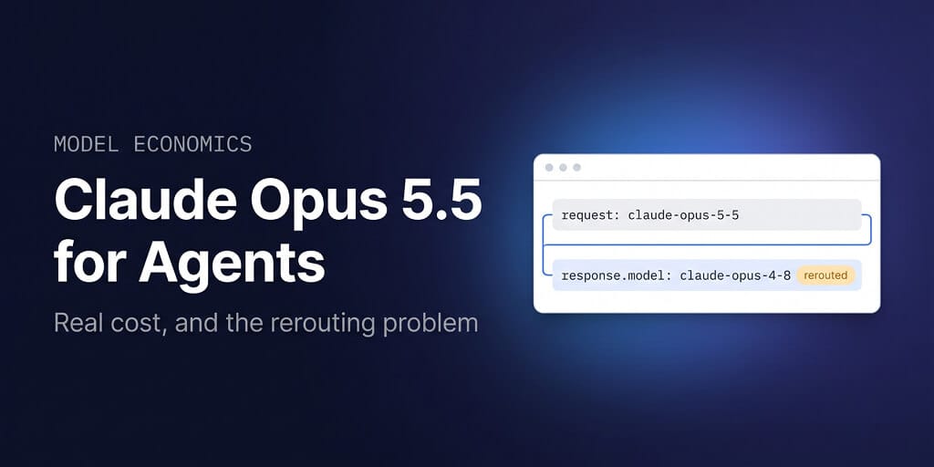 Model economics: Claude Opus 5.5 for Agents, real cost and the rerouting problem