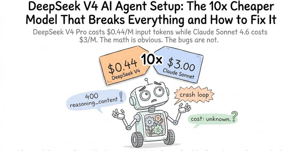 DeepSeek V4 AI Agent Setup: The 10x Cheaper Model That Breaks Everything (and How to Fix It)