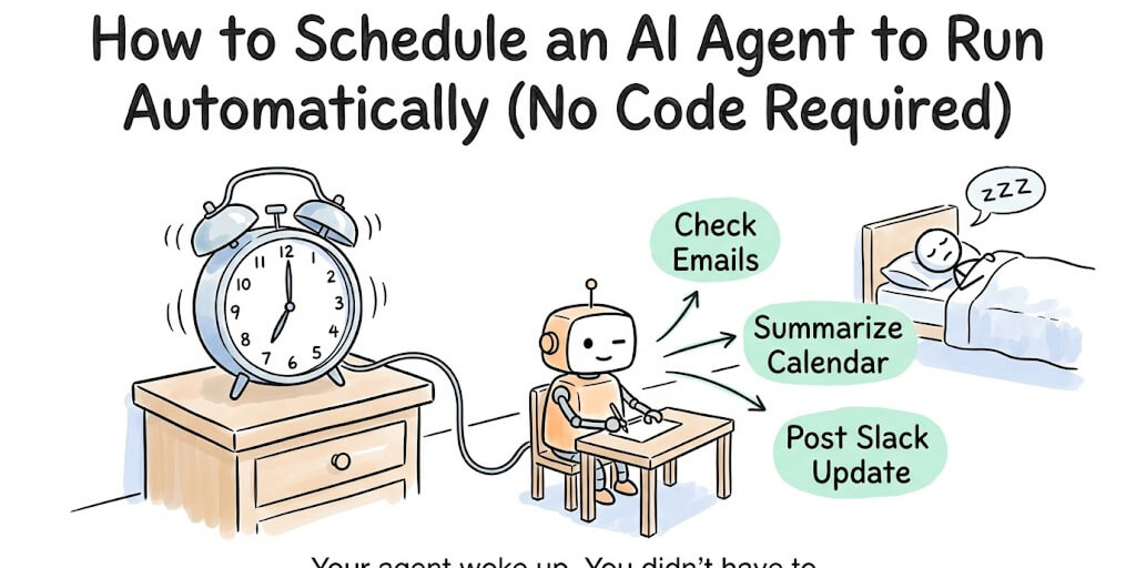 How to Schedule an AI Agent to Run Automatically (No Code Required)