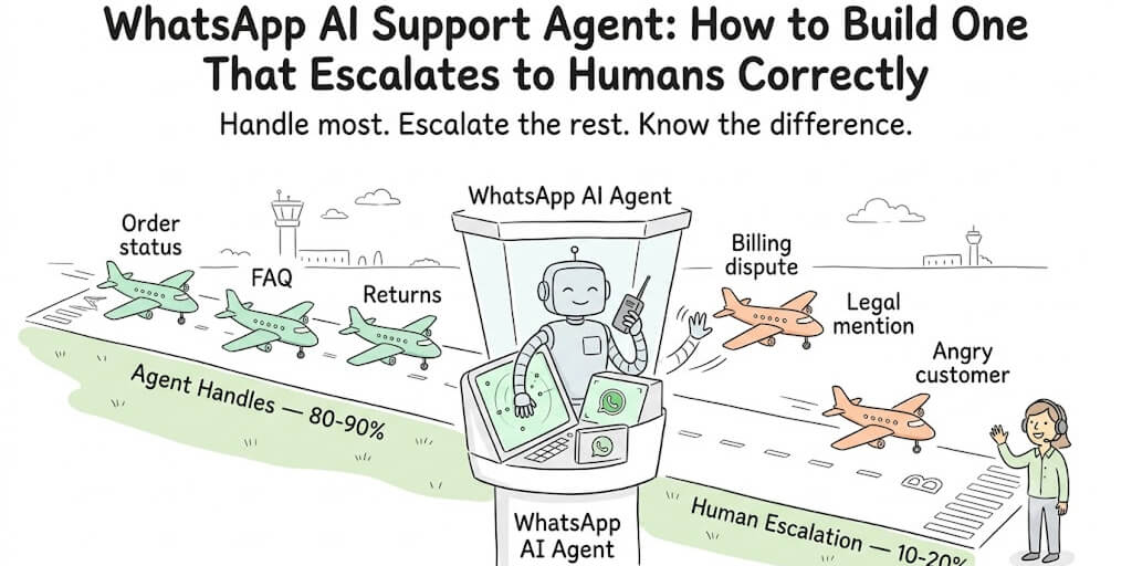 WhatsApp AI Support Agent: How to Build One That Escalates to Humans Correctly