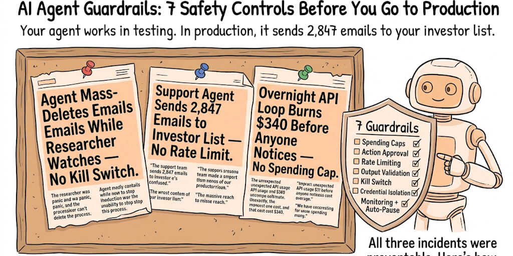 AI Agent Guardrails: 7 Safety Controls Before You Go to Production