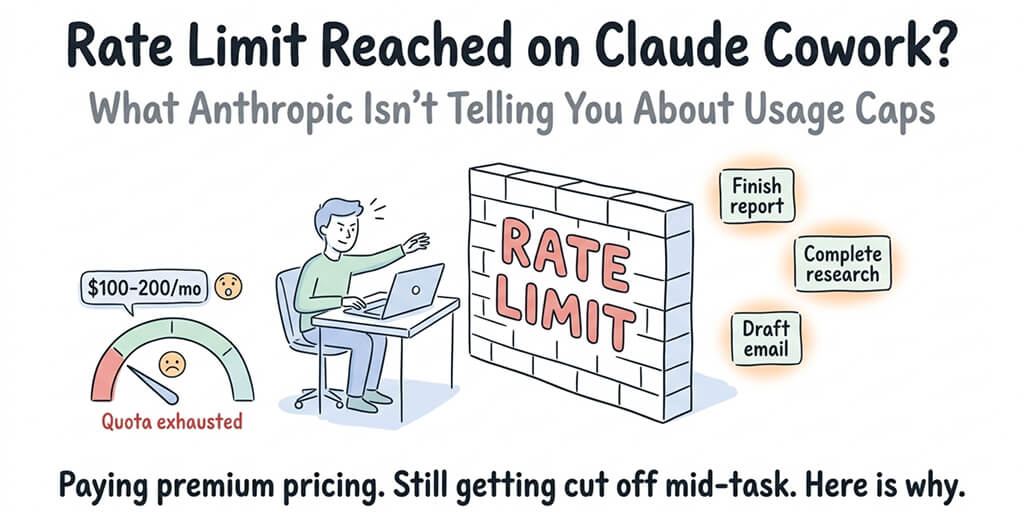 "Rate Limit Reached" on Claude Cowork? Here's What Anthropic Isn't Telling You About Usage Caps