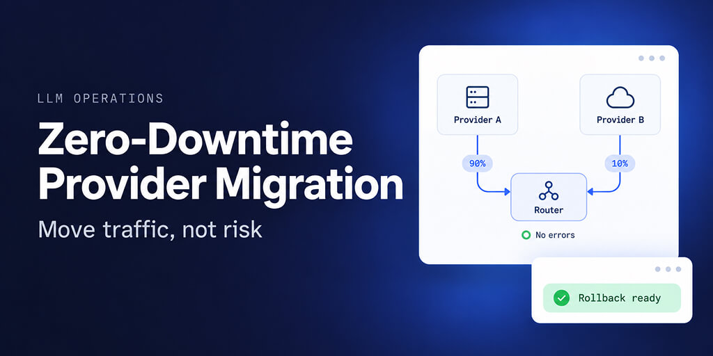How to Migrate an LLM App to a New Provider, Zero Downtime