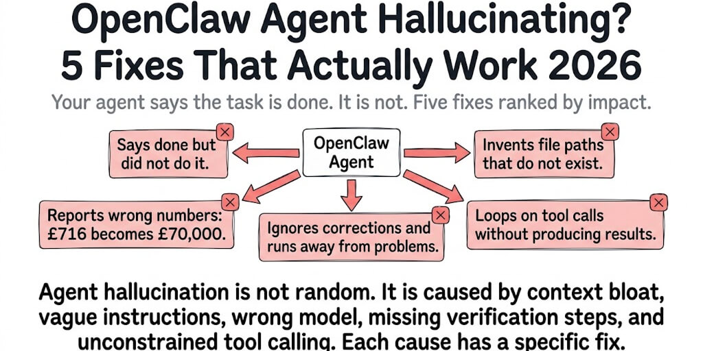 OpenClaw Agent Hallucinating? 5 Fixes That Actually Work (2026)