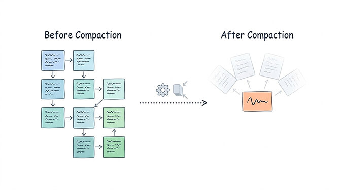 OpenClaw context compaction destroying active agent work mid-session, showing data loss during memory compression