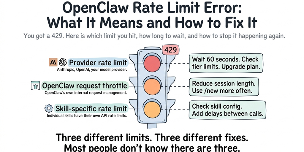 OpenClaw Rate Limit Error: What It Means and How to Fix It