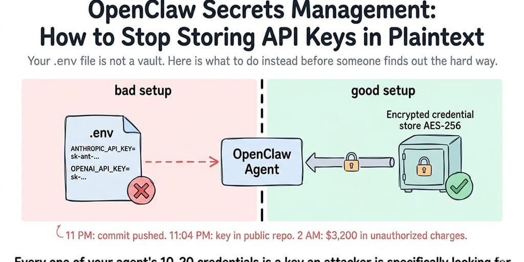 OpenClaw Secrets Management: How to Stop Storing API Keys in Plaintext
