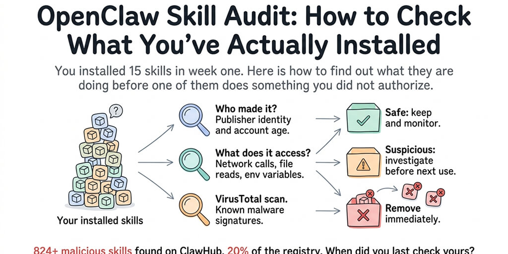 OpenClaw Skill Audit: How to Check What You've Actually Installed