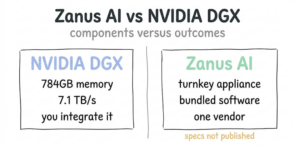 Zanus AI vs NVIDIA DGX: Two Completely Different Ways To Buy Local AI